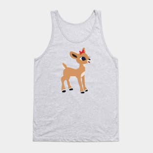 Classic Christmas Clarice the Reindeer © GraphicLoveShop Tank Top